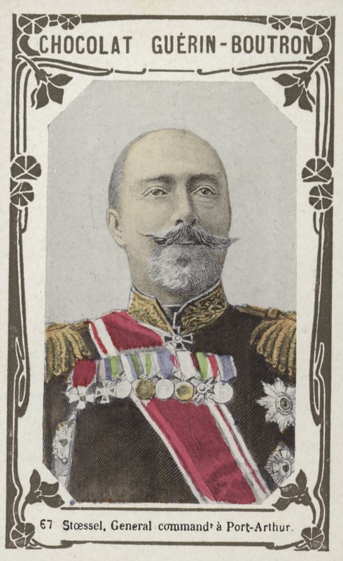 Stoessel, generální velitel Port-Arthur (barevná fotografie) od French School