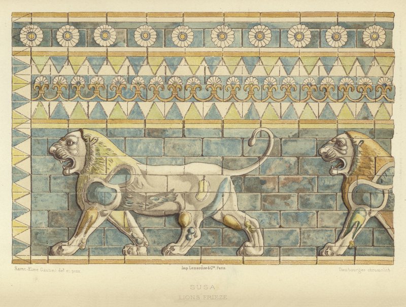 Susa, Lions Frieze od French School