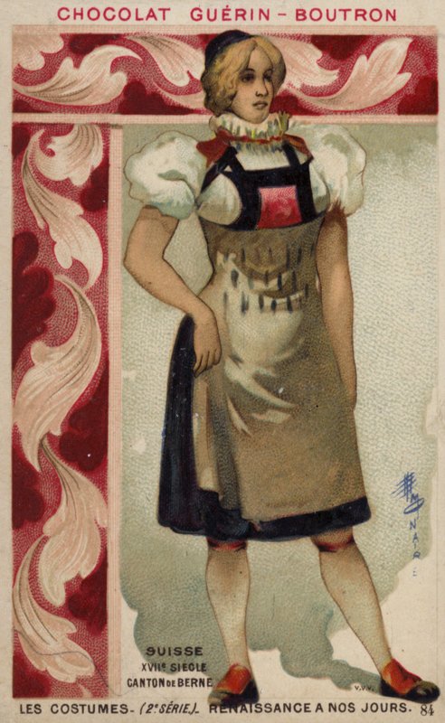 Švýcarský kostým z kantonu Bern, 17. století od French School