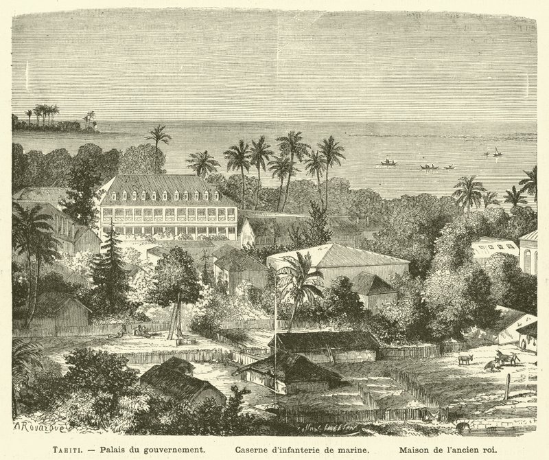 Tahiti (rytina) od French School
