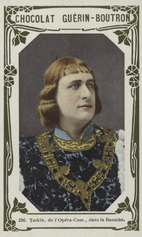 Taskin, z Opera-Comique, v La Basoche (barevné fotografie) od French School