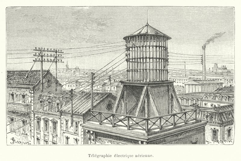 Telegraphie electric aerienne od French School