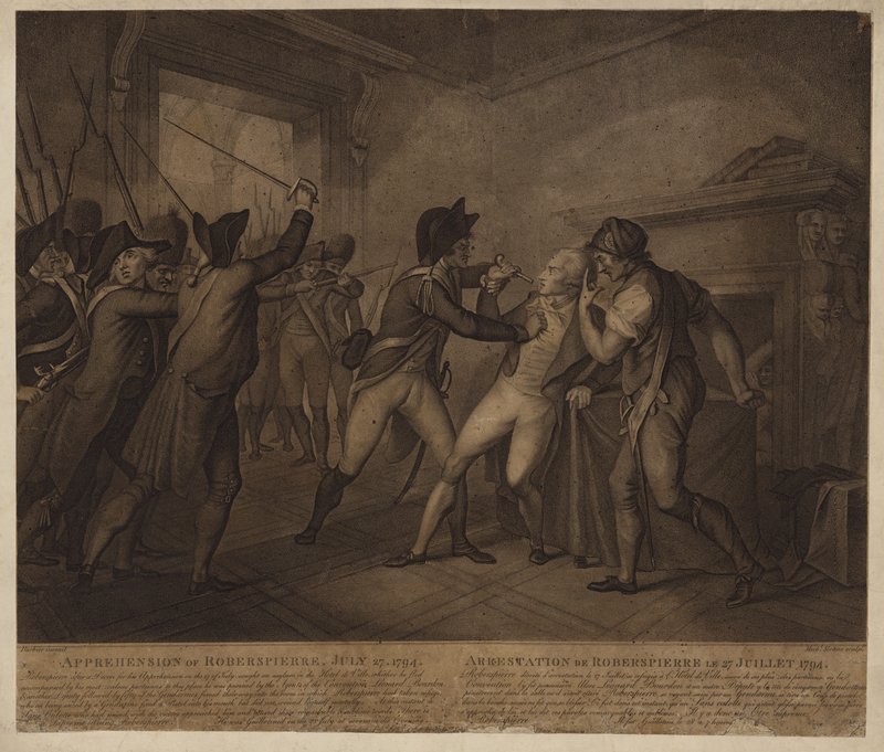 Zatčení Robespierra dne 27. července 1794 od French School