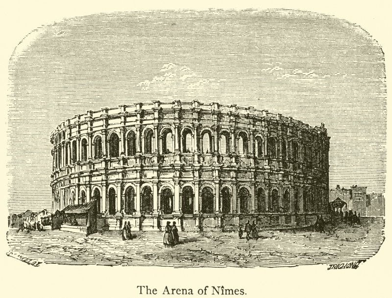 Aréna Nimes (rytina) od French School