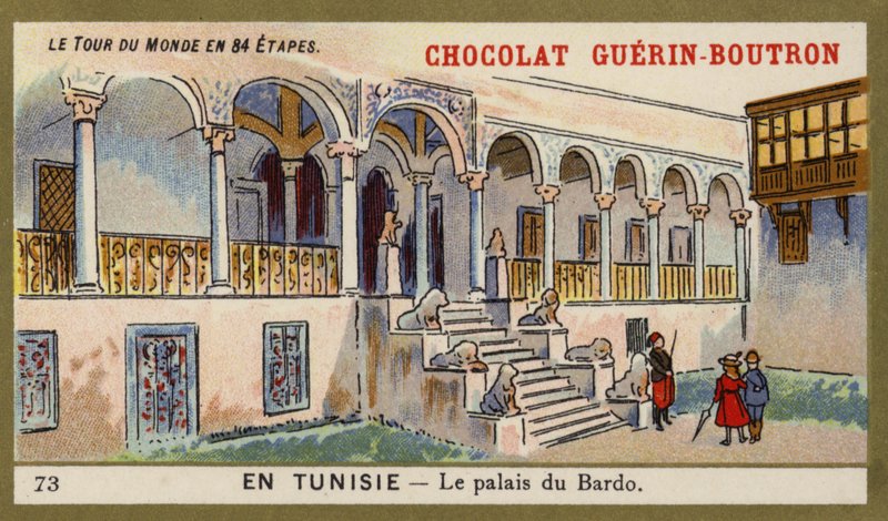 Palác Bardo, Tunisko (chromolitho) od French School