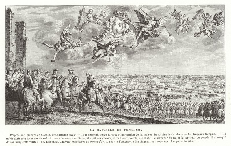 Bitva u Fontenoy, válka o rakouské dědictví, 1745 od French School