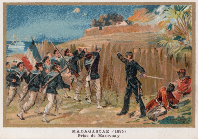 Dobytí Marovoay, Madagaskar od French School