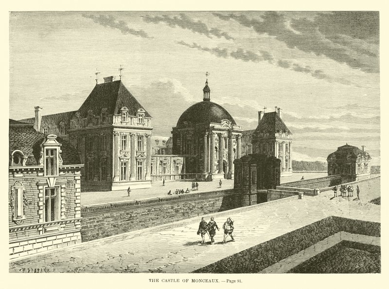 Hrad Monceaux od French School