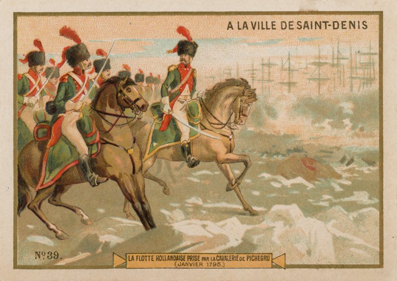 Nizozemské loďstvo zajato francouzskou kavalérií, leden 1795 od French School