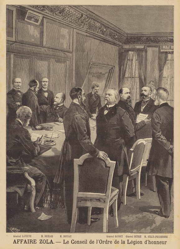 Případ Emile Zola urážky na cti - Rada Řádu legie dHonneur od French School