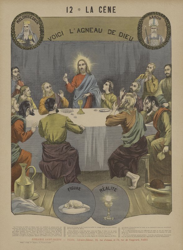 Eucharistie (barva lito) od French School