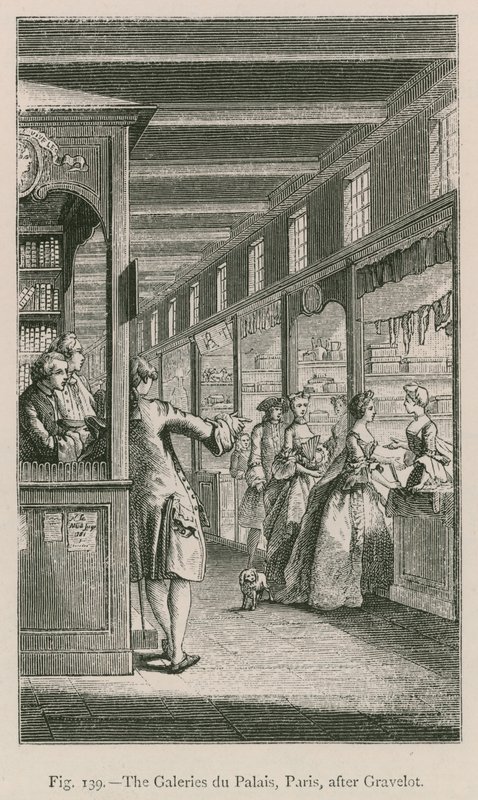 Galeries du Palais, Paříž, po Gravelot od French School