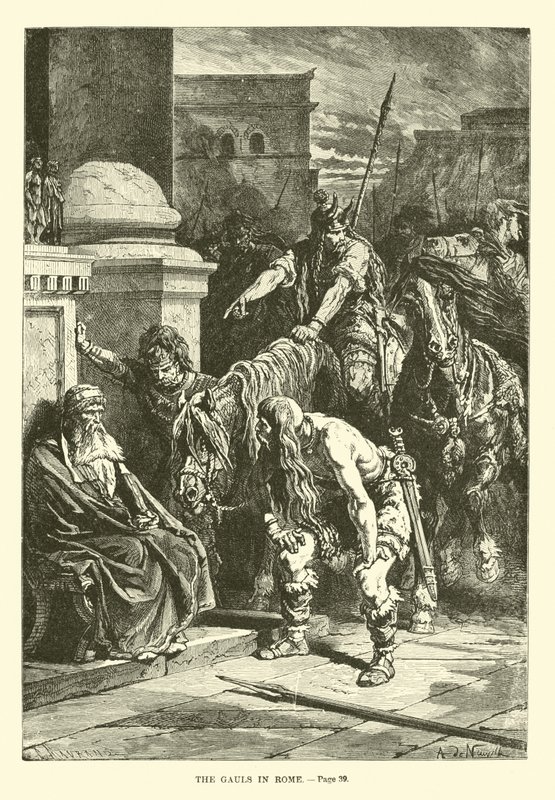 Galové v Římě od French School