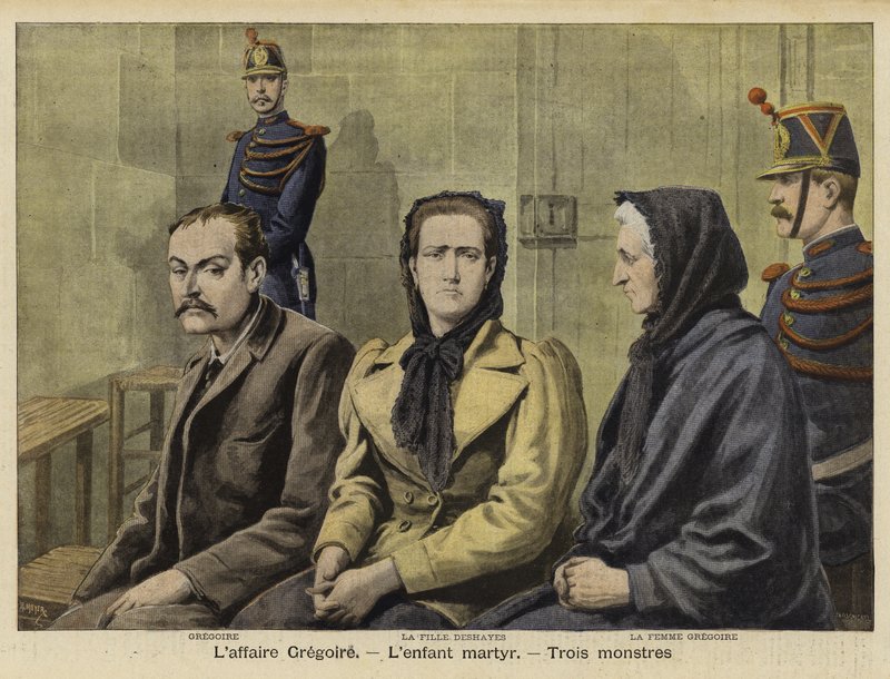 Vražda dítěte Gregoire, Francie, 1897 od French School