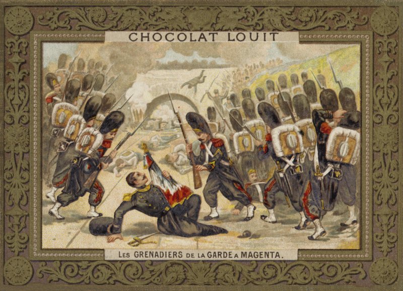 Grenadiers of the Guard v bitvě u Magenty, 1859 od French School