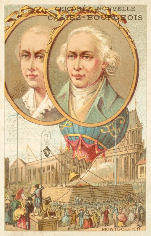 Bratři Montgolfierové (chromolit) od French School