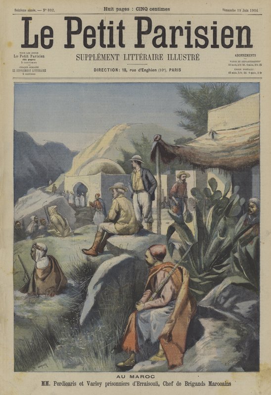 Incident Perdicaris, Maroko (barva litho) od French School