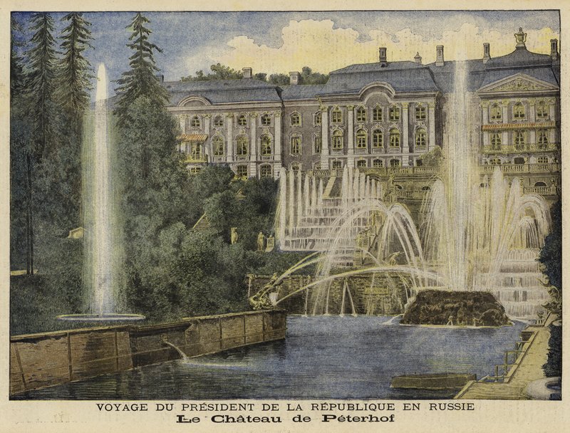 Palác Peterhof, Petrohrad, Rusko od French School