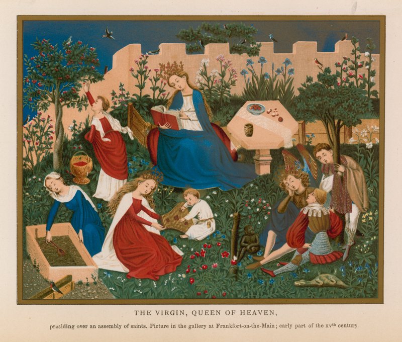 Panna, královna nebes (chromolitho) od French School