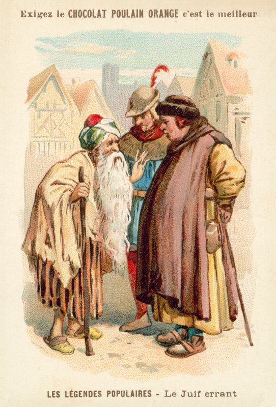 Putující Žid (chromolitho) od French School