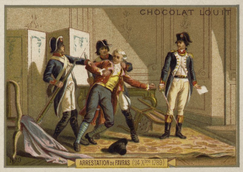 Zatčení markýze de Favras, Francouzská revoluce, 24. prosince 1789 od French School