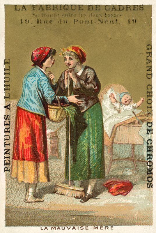 Špatná matka (chromolitho) od French School