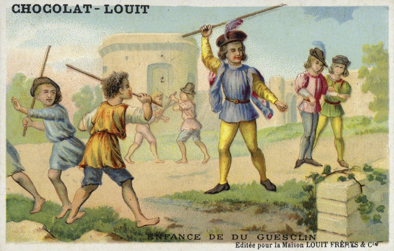 Dětství Bertranda du Guesclin od French School