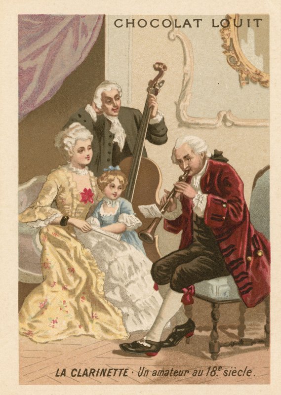 Klarinet: amatér v 18. století od French School