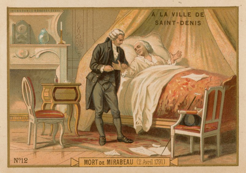 Smrt Mirabeaua, 2. dubna 1791 od French School