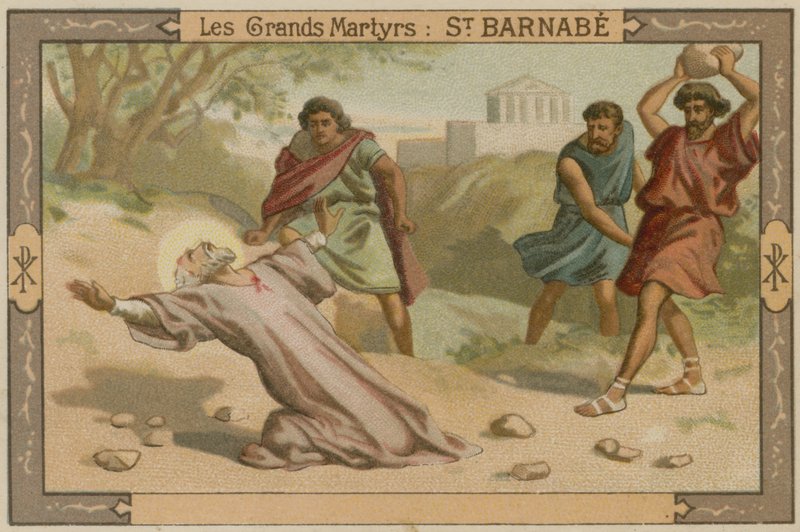 Smrt svatého Barnabáše od French School