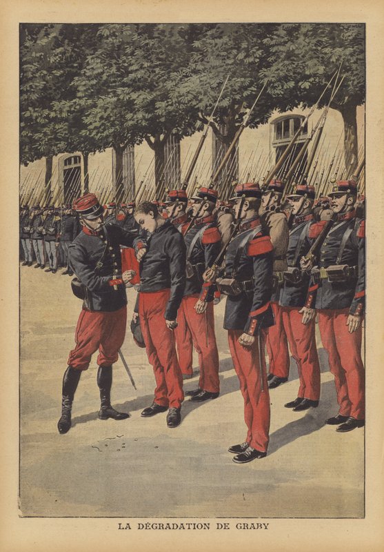 Degradace Georgese Grabyho, francouzského vojáka, který zavraždil bohatou vdovu po bývalém… (barva litho) od French School