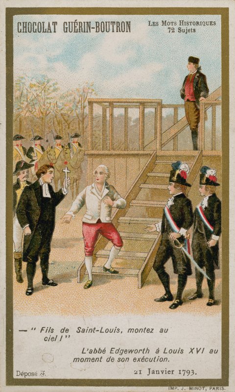 Poprava francouzského krále Ludvíka XVI., 21. ledna 1793. (chromolitho) od French School