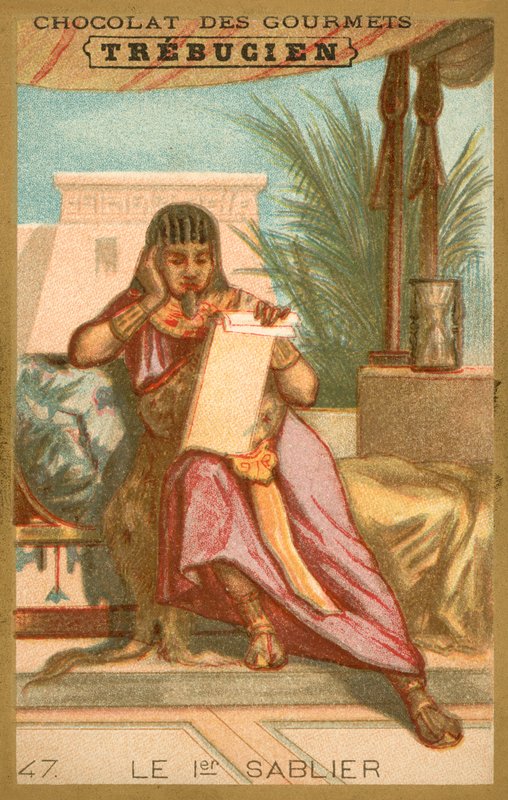 První přesýpací hodiny (chromolit) od French School