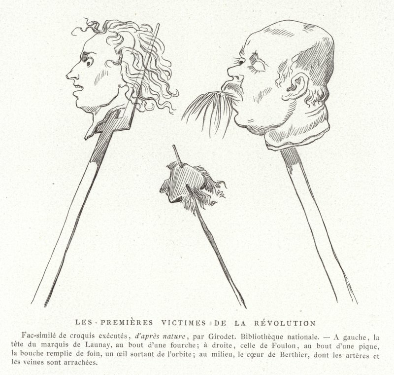 První oběti francouzské revoluce, červenec 1789 od French School