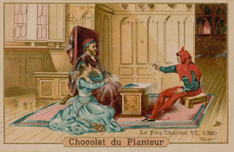 Blázen a francouzský král Karel VI. (1368-1422) od French School