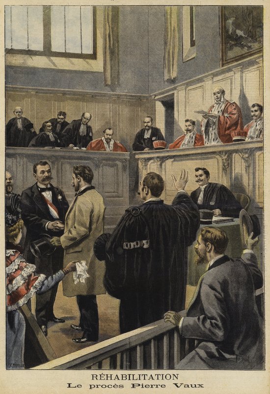 Rehabilitace Pierra Vauxe, Francie, 1897 od French School