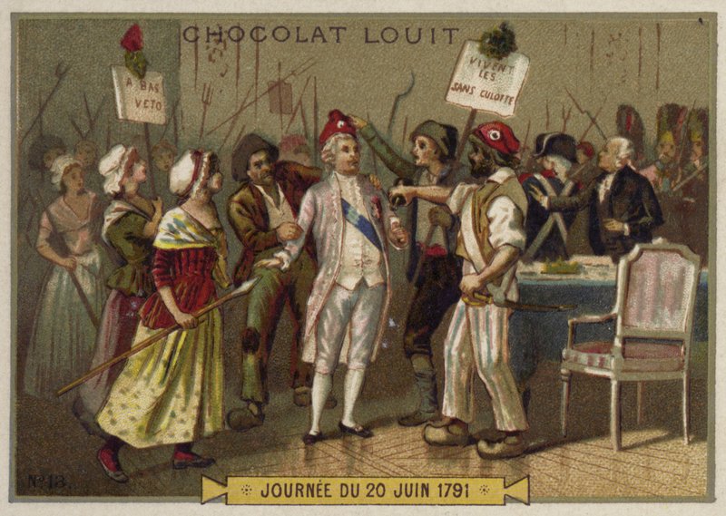 Sans-culottes napadají palác Tuileries, Francouzská revoluce, 20. června 1792 od French School