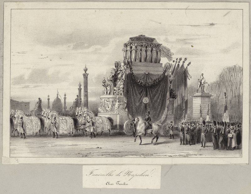 Státní pohřeb Napoleona Bonaparta od French School