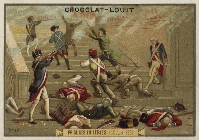 Útok na palác Tuileries, Francouzská revoluce, 10. srpna 1792 od French School