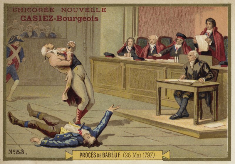 Proces s Gracchusem Babeufem, Paříž, Francouzská revoluce, 26. května 1797 od French School