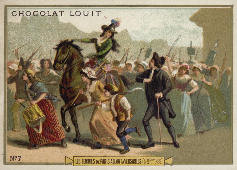 Pařížské ženy pochodující na Versailles, Francouzská revoluce, 5. října 1789 od French School