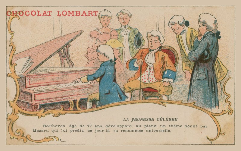 Mladý Beethoven u klavíru od French School