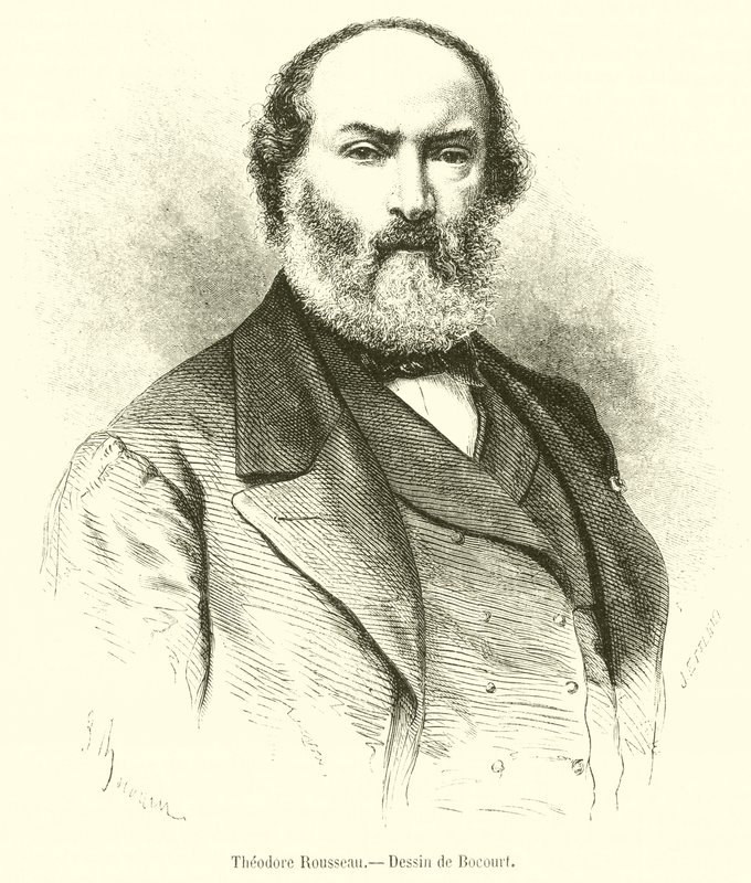 Theodore Rousseau (rytina) od French School