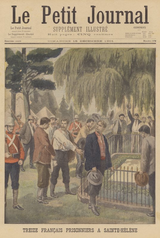 Třináct francouzských vězňů na Svaté Heleně (barva litho) od French School