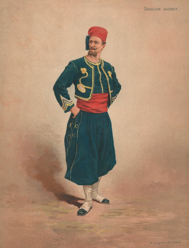 Alžírský skirmisher od French School