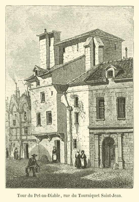 Věž Pet-au-Diable, rue du Tourniquet Saint-Jean od French School