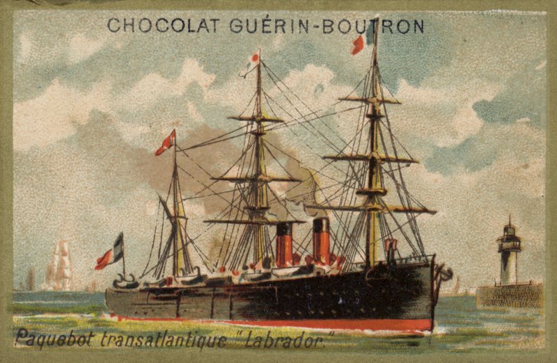 Transatlantický parník Labrador (chromolitho) od French School