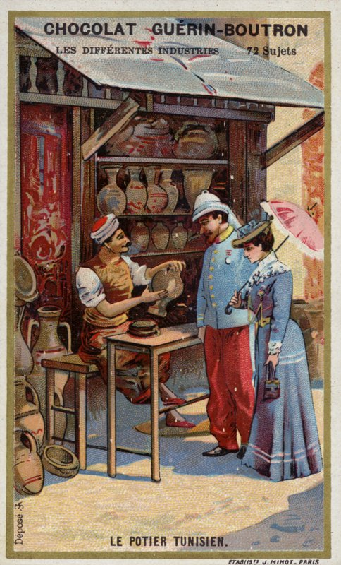 tuniský hrnčíř (chromolitho) od French School