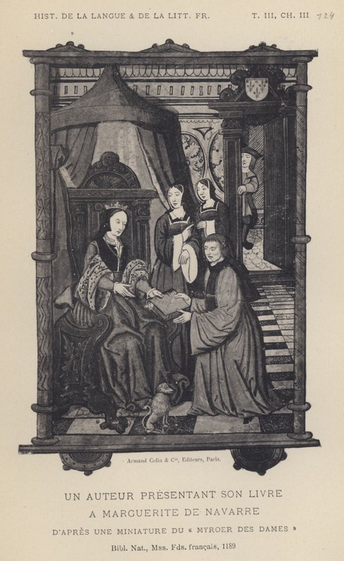 Autor představuje svou knihu Marguerite De Navarre (litho) od French School