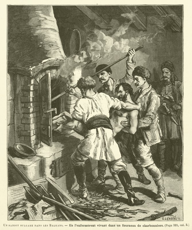 Bulharský bandita na Balkáně od French School